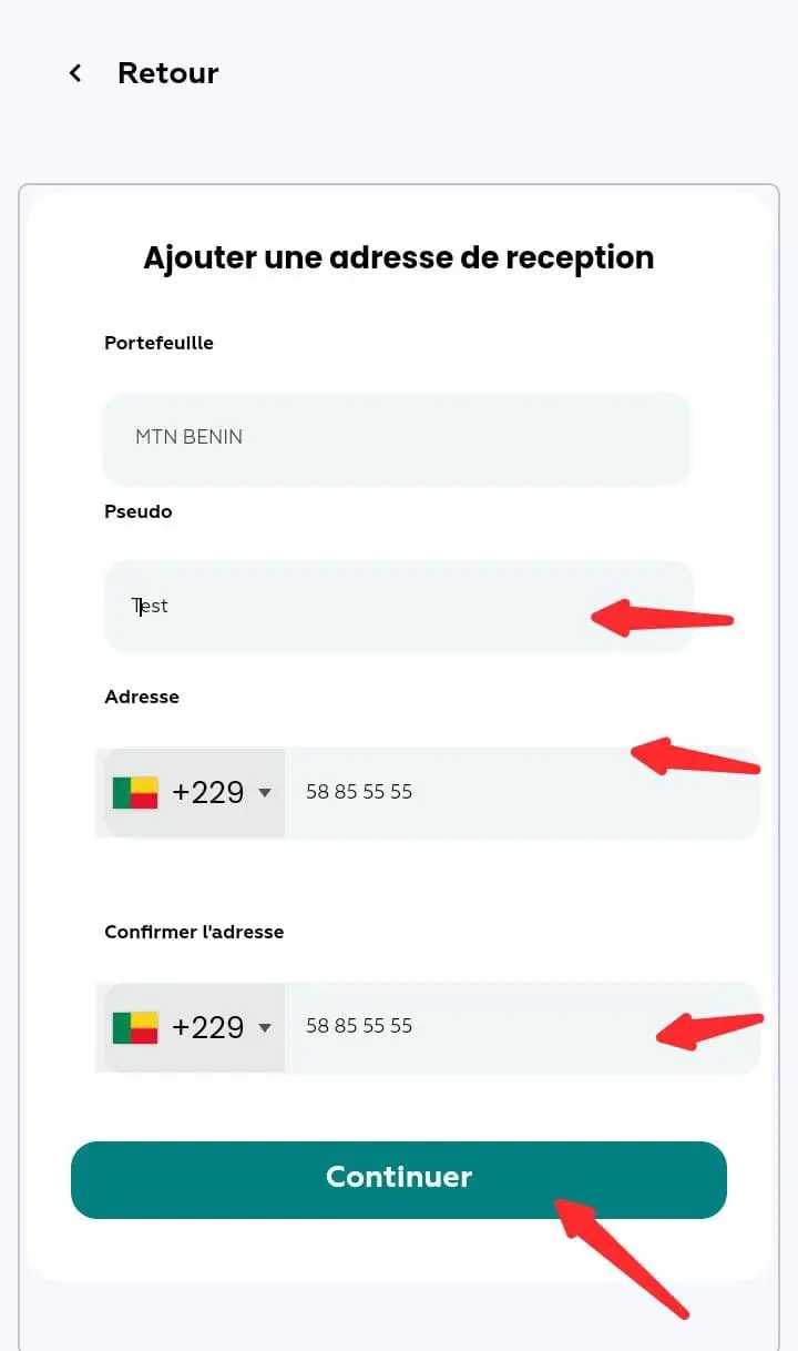 Trust wallet vers Orange Money 