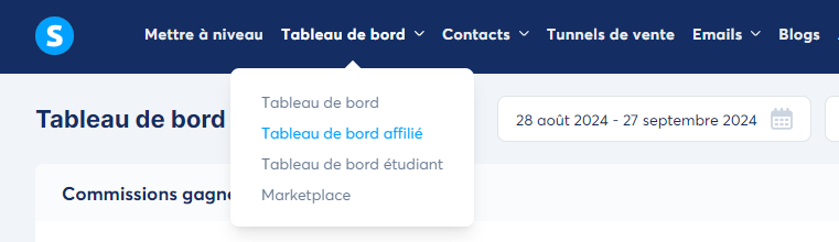 Tableau de bord - Système.IO 